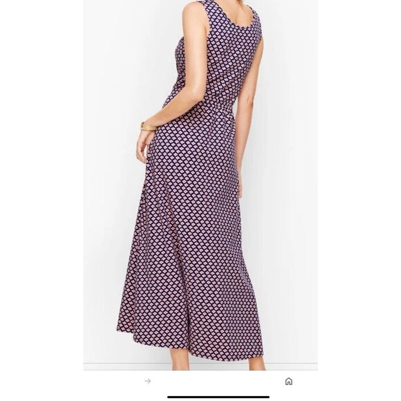 Talbots Daisy Print Jersey Maxi Dress size M - Picture 3 of 8